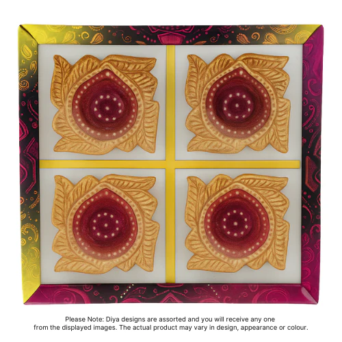 Fancy Diwali / Deepavali Diya Small (Pack of 4 ) - [D01] (1pc) - Image 2