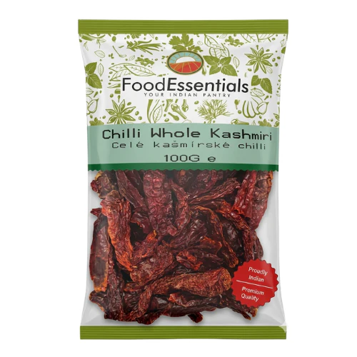 Food Essentials Kashmiri Whole Dried Red Chillies (100g)