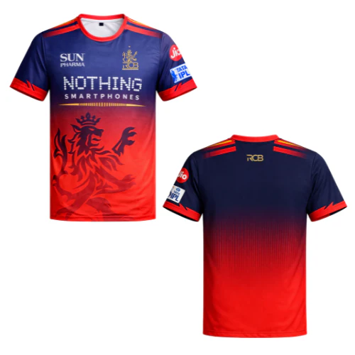 Free IPL 2026 Royal Challengers Bengaluru Fan Edition Replica Team Jersey - XXXL (1pc)