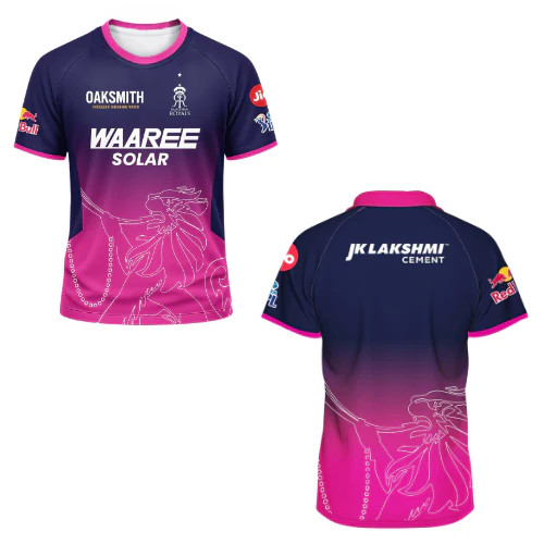 Free IPL 2026 Rajasthan Royals Team Fan edition Replica Jersey - XS (1pcs)