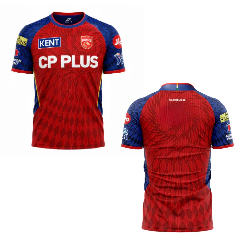 Free IPL 2026 Punjab Kings Fan Edition Replica Team Jersey - S (1pc)