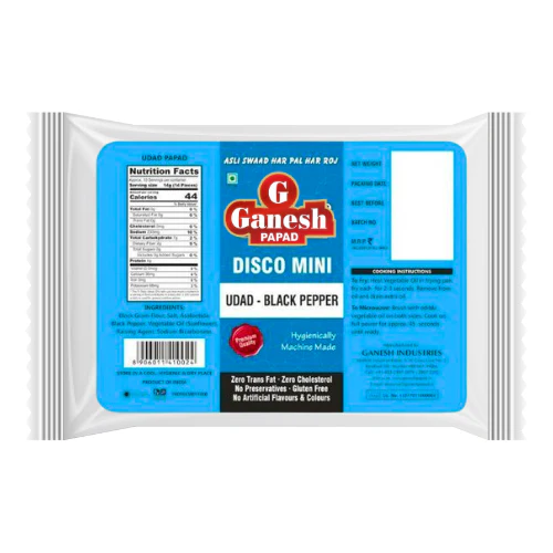 Ganesh Mini Urid Black Pepper Papad (150g) - Sale Item [BBD: 29 June 2026]