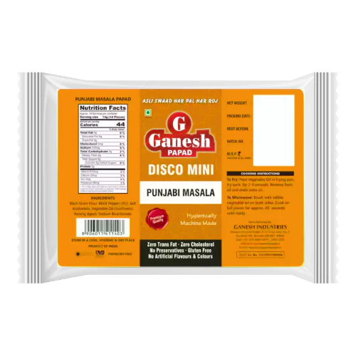 Ganesh Mini Urid Papad - Punjabi Masala (150g) - Sale Item [BBD: 29 June 2026]