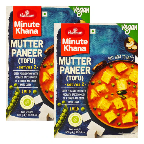 Haldiram's Mutter Paneer (Tofu) (Vegan) (Bundle of 2 x 300g) - 600g