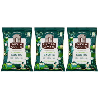 India Gate Exotic Basmati Rice (Bundle of 3 x 5kg) - 15kg