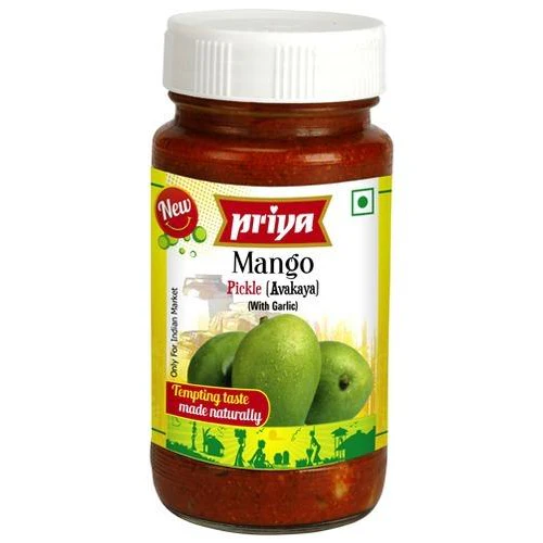Priya Mango (Avakaya) Pickle without Garlic (300g)