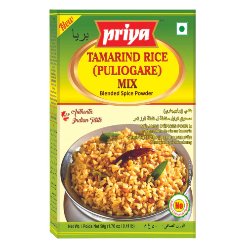 Priya Tamarind Rice / Pulohora Powder (50g) - Sale Item [BBD: 3 April 2026]