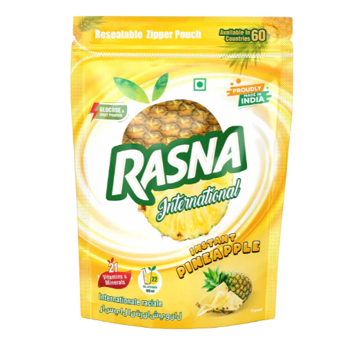 Rasna Insta Pineapple Drink Powder (500g) - Sale Item [BBD: 30 March 2026]