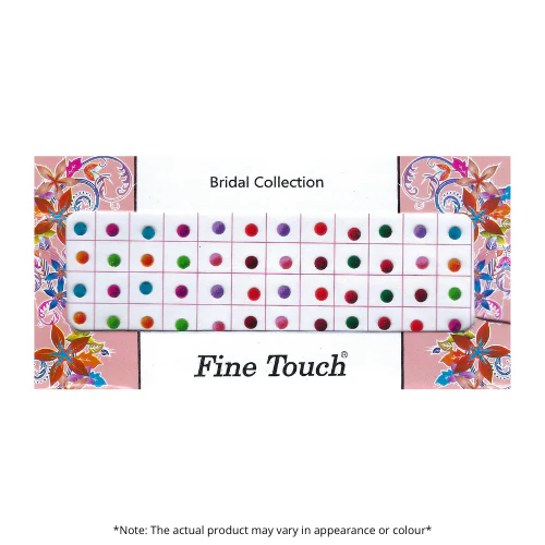Round Shaped Multi Colour Bindhi Pack (1Pc)