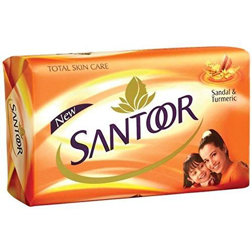Santoor Sandal and Turmeric Soap (Bundle of 5 x 100g) - Image 2